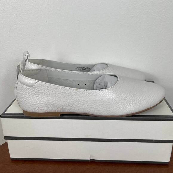 New Senso Daphne Ballet Flats in White Leather Women\'s Size EU 39
